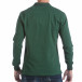 Мъжка зелена блуза с яка с лого на гърдите it160817-86 3