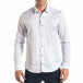 Мъжка бяла риза с принт на малки триъгълничета tsf270917-3 2