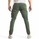 Мъжки зелен карго панталон с декоративен цип it290118-46 4