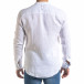 Мъжка бяла риза от лен с яка столче tr110320-90 4