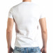 Мъжка бяла тениска с номер 3 и щампа il140416-35 3