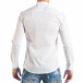 Фина мъжка риза тип Oxford в бяло с Y мотив it050618-19 3