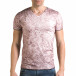 Мъжка розова тениска с избелял ефект il120216-18 2
