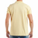 Мъжка тениска с яка basic модел в жълто tsf250518-34 3