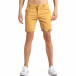 Мъжки жълти къси панталони с навиване на крачолите it140317-139 2