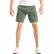 Мъжки къси карго панталони в зелено с дребен принт it040518-67 2