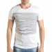 Мъжка бяла тениска с голям номер 2 на гърба il140416-3 2
