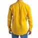 Ленена мъжка риза в жълто tr110320-95 3