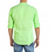Мъжка ленена риза зелен неон it240621-31 3