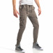 Мъжки зелен карго панталон с контрастни ленти it290118-8 3