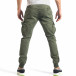 Мъжки зелен карго панталон с ластик на кръста it290118-42 4