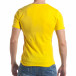 Мъжка жълта тениска с остро деколте it030217-13 3