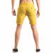 Мъжки жълти къси панталони с италиански джобове ca050416-59 3