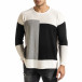 Oversize пуловер с графични блокове it301020-28 2