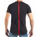 Мъжка черна тениска с бродирани вълци it260318-185 3