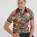 Мъжка колоритна тениска тип polo shirt tsf250518-44 2