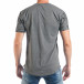 Мъжка сива тениска с вестникарски принт tsf250518-59 3