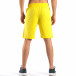 Жълти мъжки шорти за спорт изчистен модел it160616-10 3