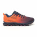 Синьо-оранжеви маратонки с релефна подметка it171019-1 2