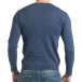 Мъжки фин пуловер в синьо it290118-107 3