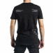 Мъжка черна тениска с декоративен шев tr270221-39 3