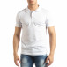 Фина мъжка тениска Polo shirt в бяло it150419-97 2