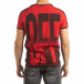 Червена мъжка тениска ON/OFF с преливане it150419-51 3