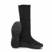 Дамски черни ботуши тип чорап it260919-65 4