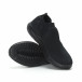 Ниски мъжки маратонки тип чорап All black it190219-11 4