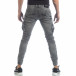 Рокерски мъжки Cargo Jeans в сиво it040219-16 4