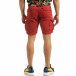 Къси карго панталони в червено с детайл it090519-27 3