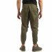 Cropped мъжки зелен панталон с джобове it090519-19 4