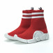 Червени дамски маратонки тип чорап с акценти it250119-58 5