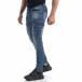 Мъжки намачкани Cargo Jeans Slim fit в синьо it071119-21 3