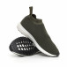 Мъжки slip-on маратонки тип чорап в зелено it130819-3 4