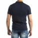 Фина мъжка тениска Polo shirt в тъмно синьо it150419-96 3