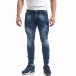 Сини мъжки дънки Washed Slim fit  it071119-12 2