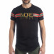 Мъжка черна тениска More Life Stripe it040219-118 3