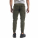 Зелен мъжки карго панталон с ципове на крачолите it071119-27 4