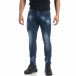 Мъжки сини дънки с ефекти Fashion Slim fit  it071119-14 2
