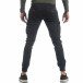 Черен карго панталон с ципове на крачолите it040219-34 4