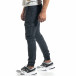 Мъжки рокерски карго панталон в сиво it041019-41 2