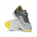 Комбинирани мъжки маратонки в сиво и жълто it150319-28 5