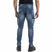 Мъжки намачкани Cargo Jeans Slim fit в синьо it071119-21 4