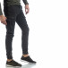 Черен карго панталон с ципове на крачолите it040219-34 2