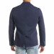 Slim fit синьо сако от памучно пике it240420-4 4