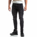 Мъжки черни Cargo Jeans рокерски стил it170819-53 3