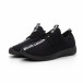 Мъжки текстилни спортни обувки All black it240419-1 2
