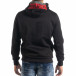 Мъжки суичър hoodie с червен акцент it041019-51 3