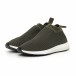 Мъжки slip-on маратонки тип чорап в зелено it130819-3 3